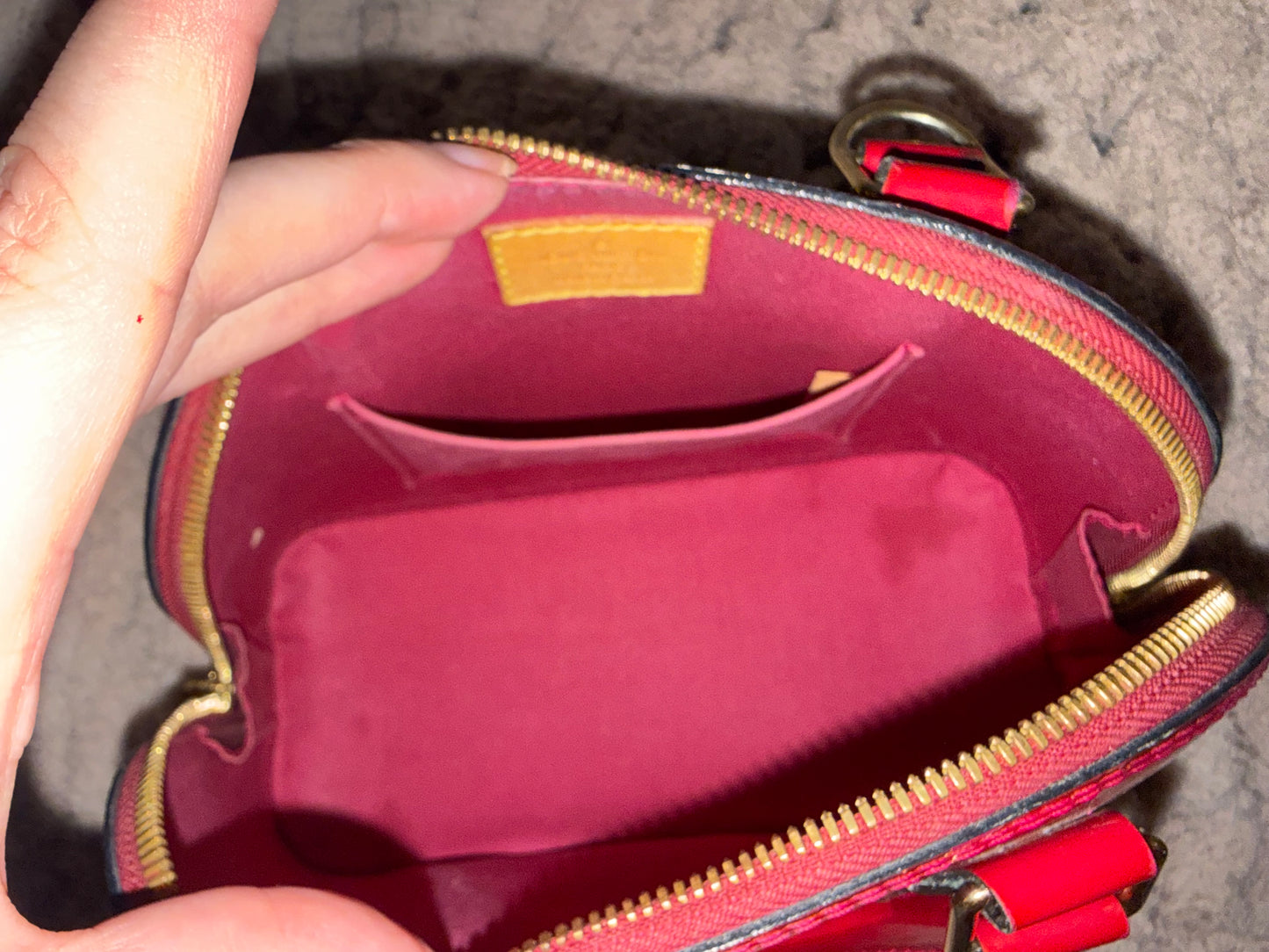 Louis Vuitton Vernis Alma BB Bag